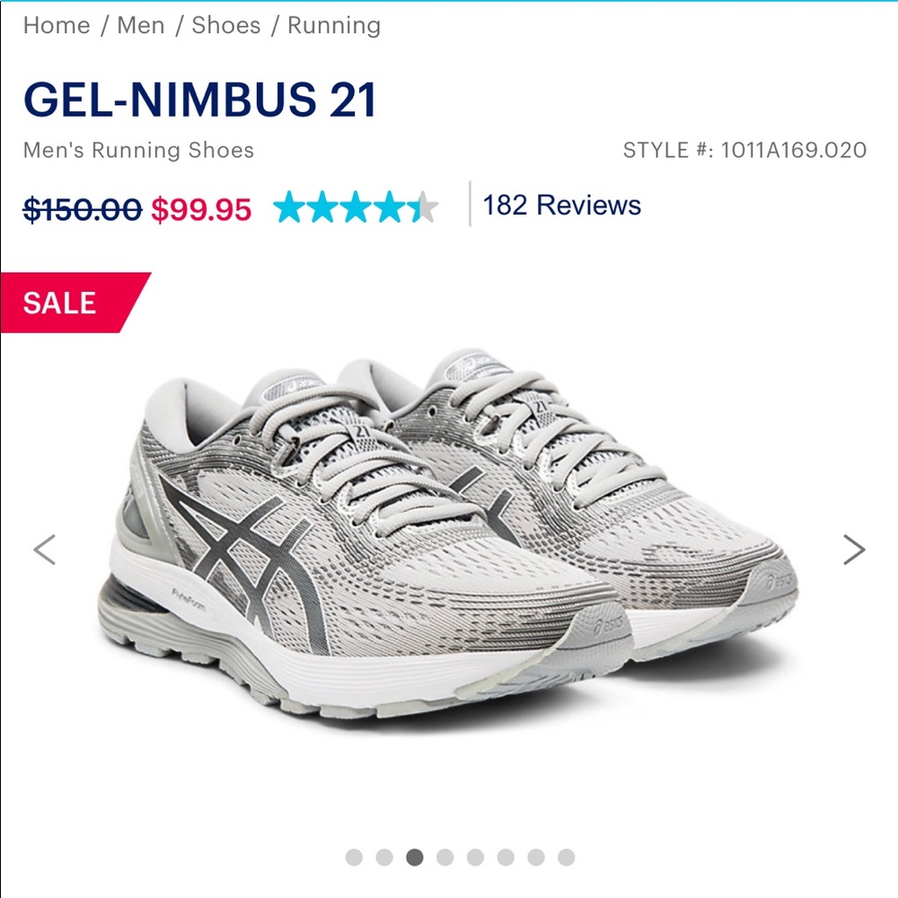 Gel Nimbus 21- Men’s running shoes ASICS